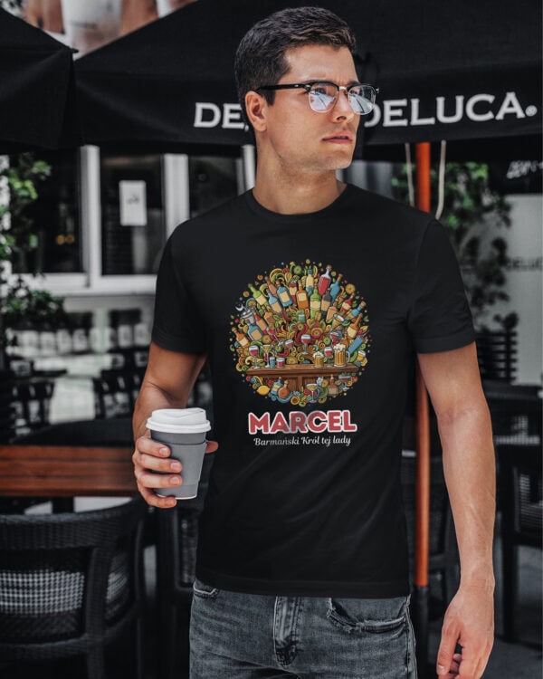 1645 (15) Koszulka Barman Personalizowana Ilustracyjna