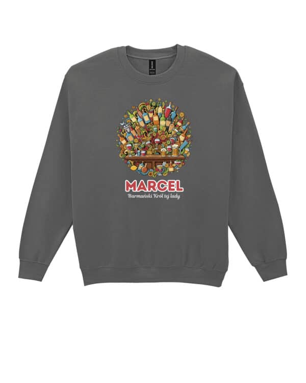 1645 (25) Bluza bez kaptura Barman <br>Personalizowana Ilustracyjna