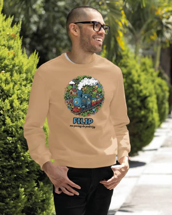 1646 (12) Bluza bez kaptura Maszynista <br>Personalizowana Ilustracyjna