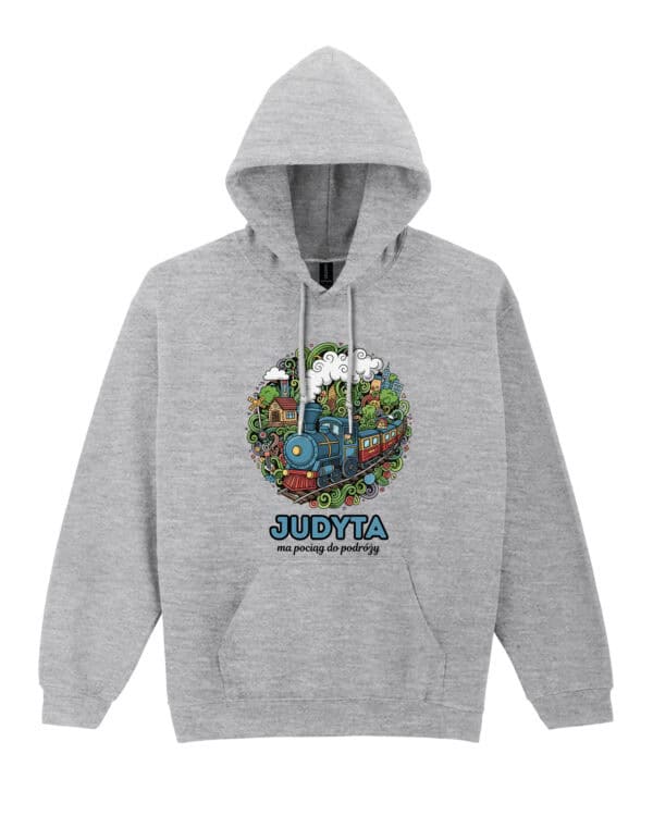 1646 (7) Bluza z kapturem <br>Maszynista Personalizowana Ilustracyjna