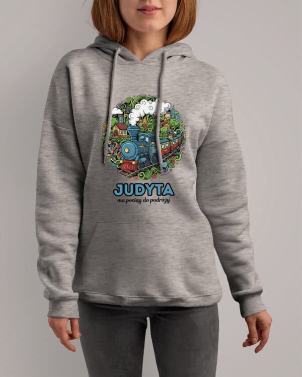 1646 (8) Bluza z kapturem <br>Maszynista Personalizowana Ilustracyjna