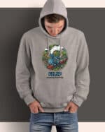 1646 (9) Bluza z kapturem <br>Maszynista Personalizowana Ilustracyjna