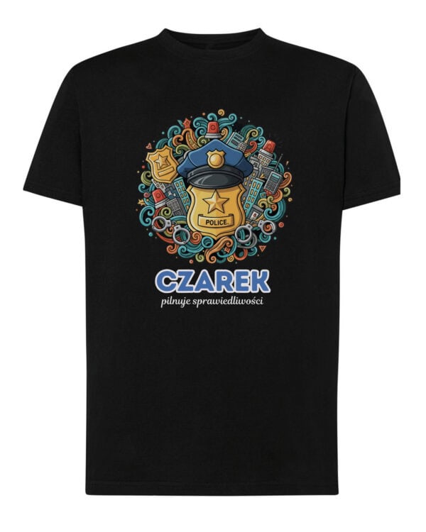 1647 (13) Koszulka Policjant Personalizowana Ilustracyjna
