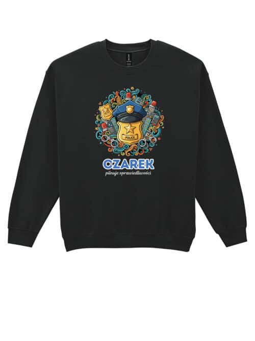 1647 (22) Bluza bez kaptura Policjant Personalizowana Ilustracyjna