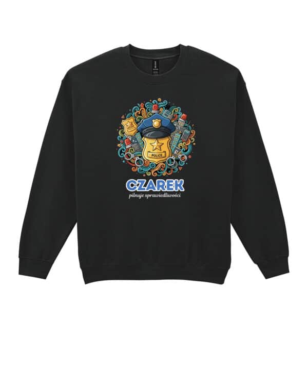 1647 (22) Bluza bez kaptura Policjant Personalizowana Ilustracyjna