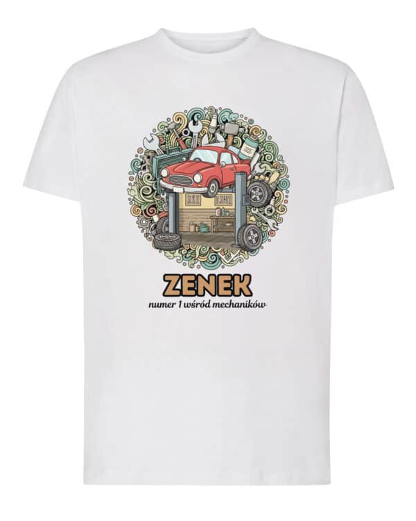 1648 (1) Koszulka Mechanik Personalizowana Ilustracyjna