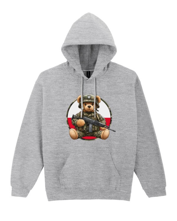 1649 (13) Bluza z kapturem <br>Patriotyczny Miś Żołnierz Polska