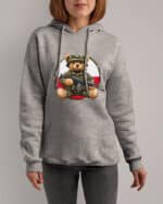 1649 (14) Bluza z kapturem <br>Patriotyczny Miś Żołnierz Polska