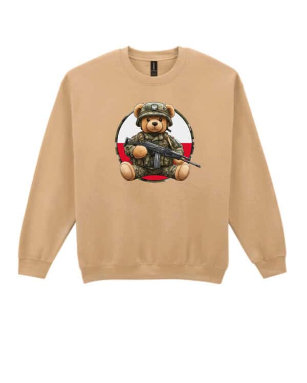 1649 (25) Bluza bez kaptura <br>Patriotyczny Miś Żołnierz Polska