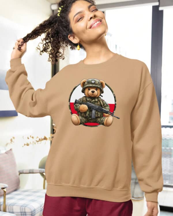 1649 (26) Bluza bez kaptura <br>Patriotyczny Miś Żołnierz Polska