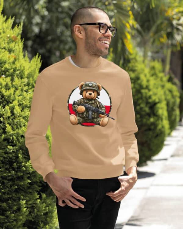 1649 (27) Bluza bez kaptura <br>Patriotyczny Miś Żołnierz Polska