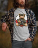 1649 (6) Koszulka Patriotyczny Miś Żołnierz Polska