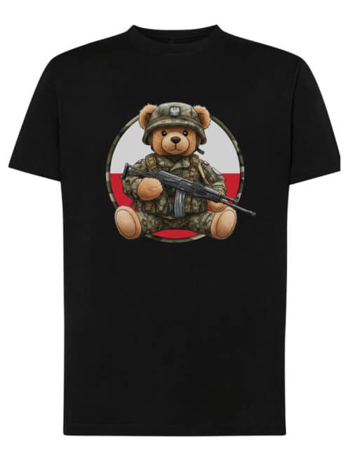 1649 (7) Koszulka Patriotyczny Miś Żołnierz Polska