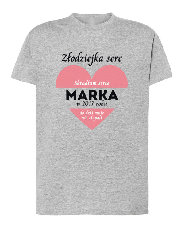 1651 (3) Koszulka dla Par <br>Personalizowana Serce Miłość