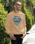 1652 (8) Bluza bez kaptura dla Par <br>Personalizowana Serce Miłość