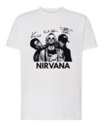 1 (1) Koszulka Muzyka Rock Nirvana Podpisy Legend