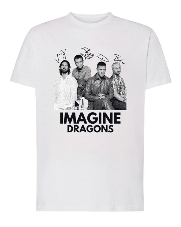 1 (1) Koszulka Muzyka Imagine Dragons Podpisy Legend