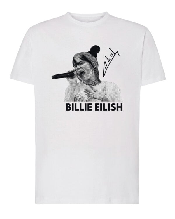 1 (1) Koszulka Muzyka Billie Eilish Podpis