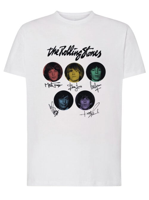 1 (1) Koszulka Rock The Rolling Stones Podpisy