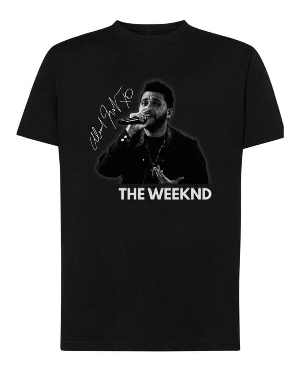 1 (10) Koszulka Muzyka The Weekend Podpis