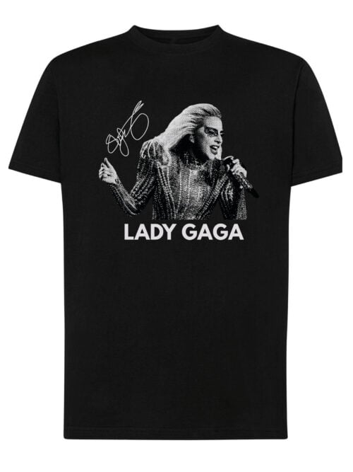 1 (10) Koszulka Muzyka Lady Gaga Podpis