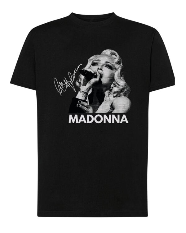 1 (10) Koszulka Muzyka Madonna Podpis Królowa Popu
