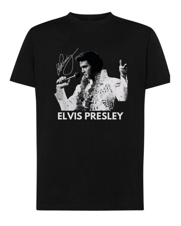 1 (10) Koszulka Legenda Rock&Roll Elvis Presley Podpis