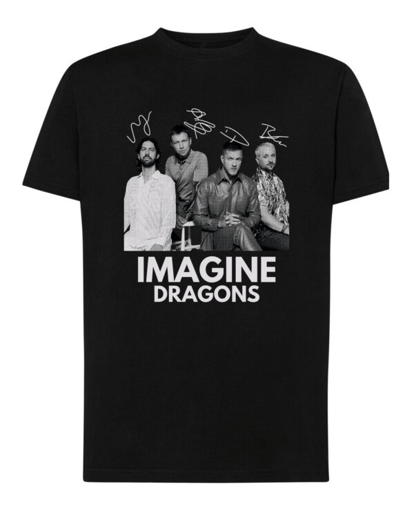 1 (11) Koszulka Muzyka Imagine Dragons Podpisy Legend