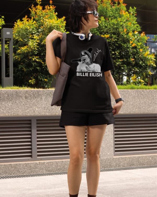 1 (11) Koszulka Muzyka Billie Eilish Podpis