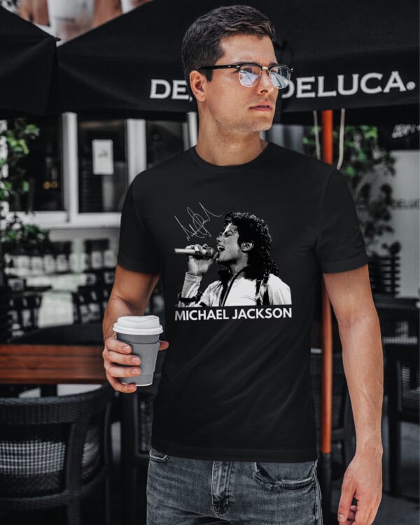 1 (12) Koszulka Król Popu Michael Jackson Podpis