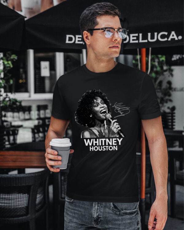 1 (12) Koszulka Muzyka Whitney Houston Podpis Legendy