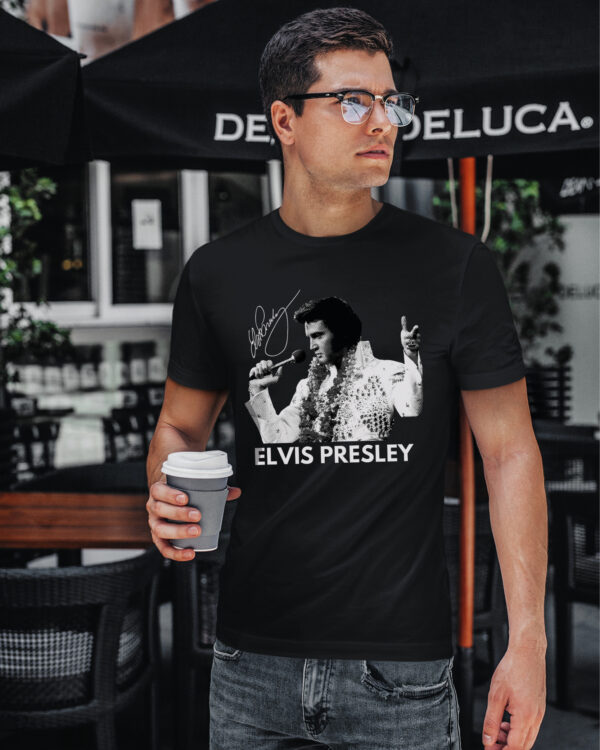 1 (12) Koszulka Legenda Rock&Roll Elvis Presley Podpis