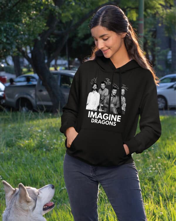 1 (15) Bluza z kapturem <br>Muzyka Imagine Dragons z Autografem Legend