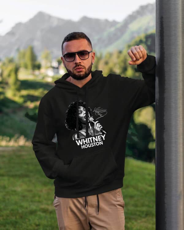 1 (15) Bluza z kapturem <br>Muzyka Whitney Houston z Autografem Legendy