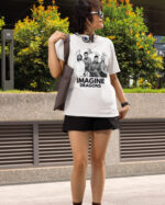 1 (2) Koszulka Muzyka Imagine Dragons Podpisy Legend