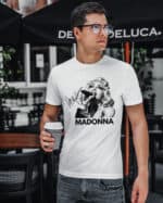 1 (3) Koszulka Muzyka Madonna Podpis Królowa Popu