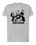1 (4) Koszulka Muzyka Rock Nirvana Podpisy Legend