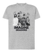 1 (4) Koszulka Muzyka Imagine Dragons Podpisy Legend