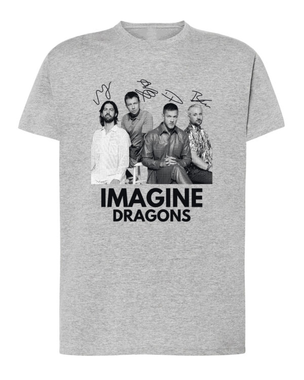 1 (4) Koszulka Muzyka Imagine Dragons Podpisy Legend