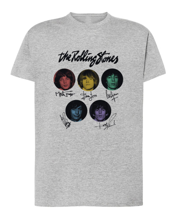 1 (4) Koszulka Rock The Rolling Stones Podpisy