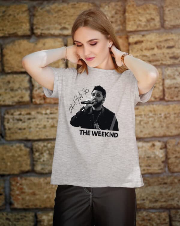 1 (5) Koszulka Muzyka The Weekend Podpis