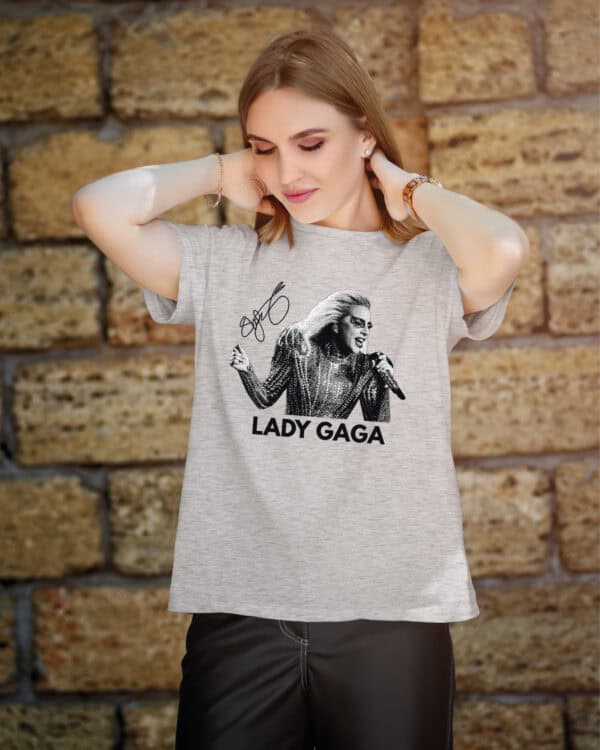 1 (5) Koszulka Muzyka Lady Gaga Podpis