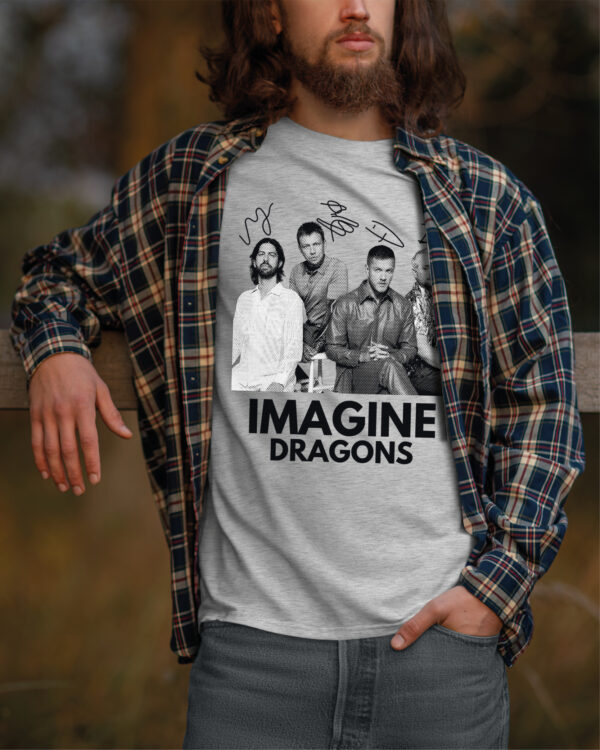 1 (6) Koszulka Muzyka Imagine Dragons Podpisy Legend