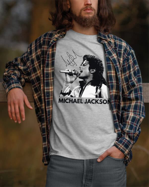 1 (6) Koszulka Król Popu Michael Jackson Podpis
