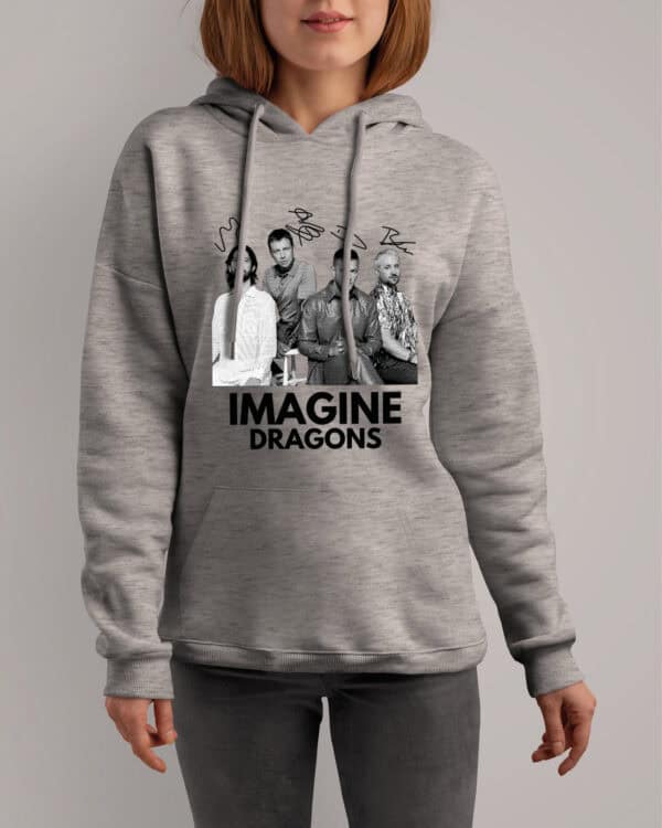 1 (8) Bluza z kapturem <br>Muzyka Imagine Dragons z Autografem Legend