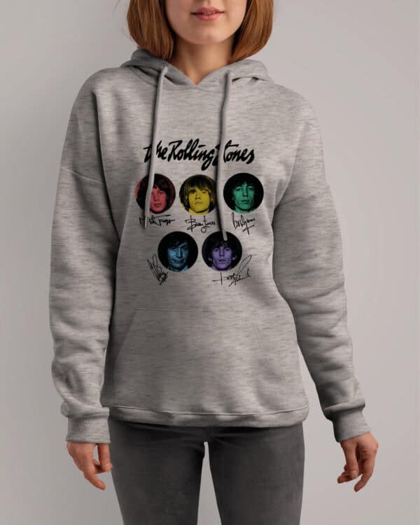 1 (8) Bluza z kapturem <br>Rock The Rolling Stones Podpisy