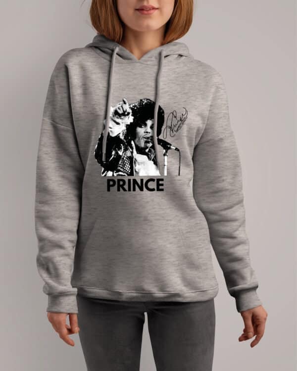 1 (8) Bluza z kapturem <br>Muzyka Prince z Autografem Legendy