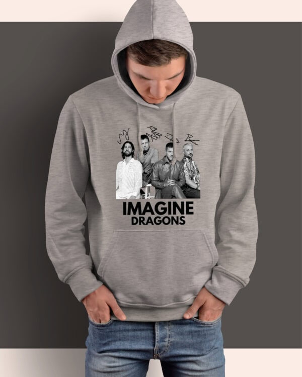 1 (9) Bluza z kapturem <br>Muzyka Imagine Dragons z Autografem Legend