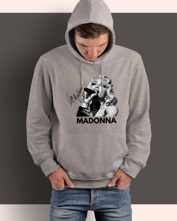 1 (9) Bluza z kapturem <br>Bluza z kapturem Muzyka Madonna z Autografem Królowa Popu
