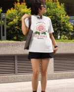 1664 (8) Koszulka Personalizowana Dzień Kobiet <br>Kwiat dla Mamy Dziewczyny Żony Babci